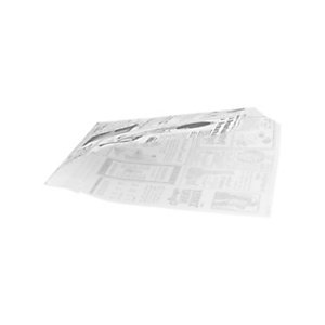 Sacchetto monouso antigrasso aperto su 2 lati, Carta pergamena antigrasso, 13 x 14 cm, Design Times (confezione 1.000 pezzi)