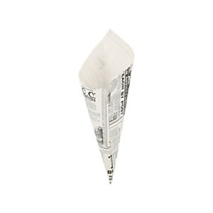 Sacchetto monouso a punta, Carta pergamena antigrasso, 24 x 17 cm, Design Times (confezione 250 pezzi)