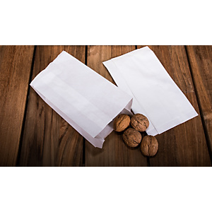Sacchetto per alimenti in carta, 10 x 20, Bianco (confezione 2.200 pezzi) Sacchetto per alimenti in carta, 10 x 20, Bianco (confezione 2.200 pezzi)
