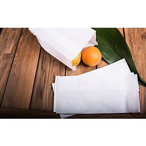 Sacchetto per alimenti in carta, 14 x 30, Bianco (confezione 1.300 pezzi) Sacchetto per alimenti in carta, 14 x 30, Bianco (confezione 1.300 pezzi)