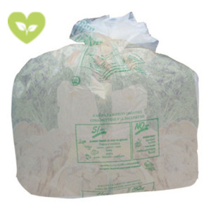 Sacchi nettezza urbana biodegradabili con maniglie, 10 litri, 42 x 50 cm, Spessore 17 micron, Neutro (rotolo 15 sacchi) Sacchi nettezza urbana biodegradabili con maniglie, 10 litri, 42 x 50 cm, Spessore 17 micron, Neutro (rotolo 15 sacchi)