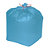 Sacchi nettezza urbana con prestrappo e filo in PP, 25 litri, 50 x 60 cm, Spessore 10 micron, Polietilene, Azzurro (rotolo 20 sacchi) - 1