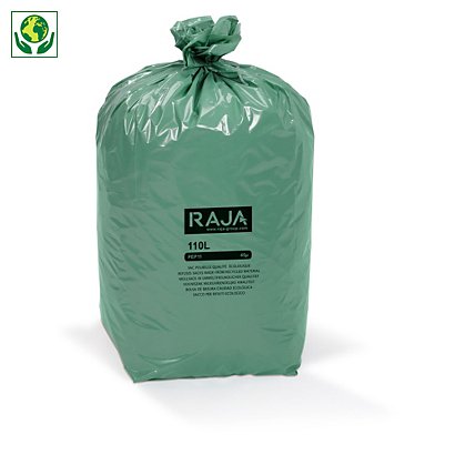 Sacchi spazzatura in plastica riciclata RAJA - 1