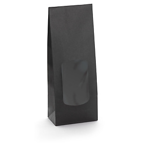 Download Sachet alimentaire papier kraft brun à fenêtre 8,5x21,5x5 cm recyclable, ecologique et eco ...