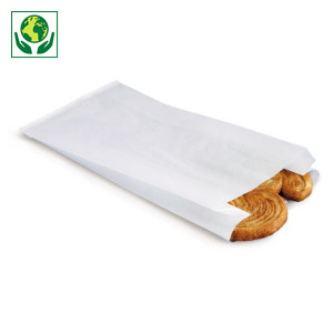 Download Sachet kraft blanc avec soufflets