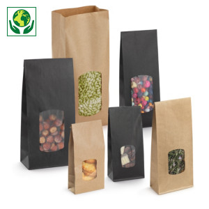 Sachet kraft à fenêtre Sachet kraft à fenêtre