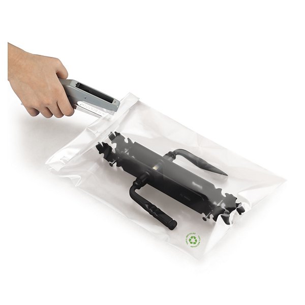 Sachet plastique 100 microns 50 % recyclé RAJA 15 x 20 cm - 2