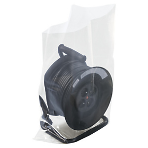 Sachet plastique 100% recyclé transparent 100 microns RAJA 55x90 cm