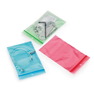 Sachet plastique 50% recyclé zip couleur translucide 50 microns