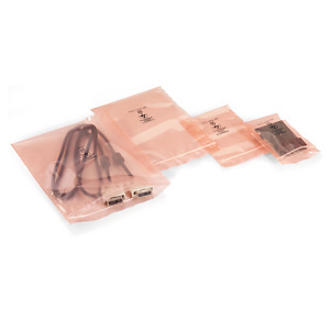 Sachet plastique antistatique à fermeture zip