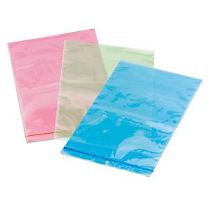 Sachet plastique couleur translucide à fermeture zip 50 microns