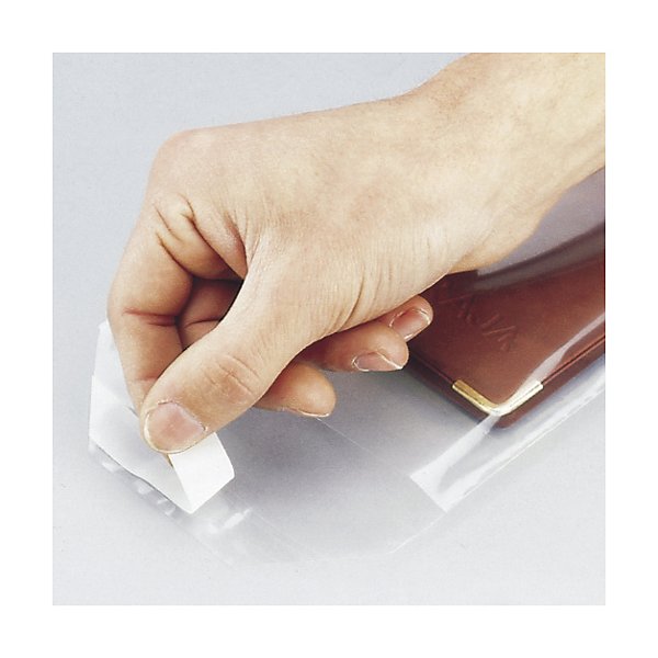 Sachet plastique à fermeture adhésive 50% recyclé 8 x 12 cm - 2