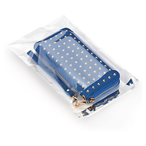 Sachet plastique liassé transparent haute brillance à fermeture adhésive Sachet plastique liassé transparent haute brillance à fermeture adhésive