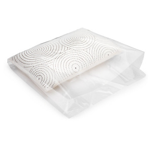 Sachet plastique liassé transparent à soufflets Sachet plastique liassé transparent à soufflets