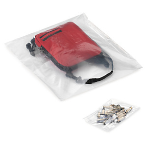 Sachet plastique liassé transparent 20 microns