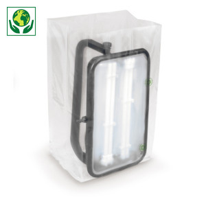 Sachet plastique recyclé à soufflets transparent 50 microns RAJA - Best Price