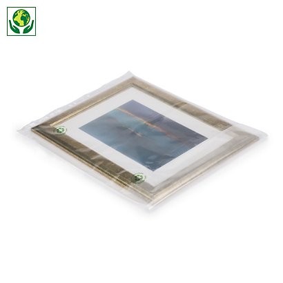 Sachet plastique recyclé transparent 100 microns RAJA 70x150 cm - 1