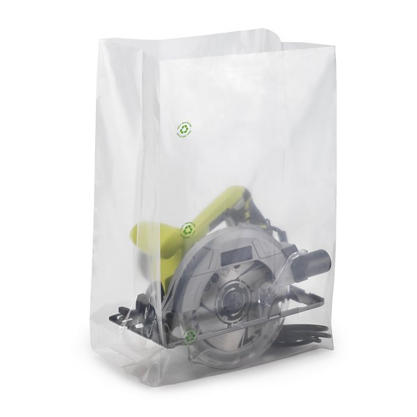 Sachet plastique à soufflets 100 microns, 100% recyclé RAJA - 2