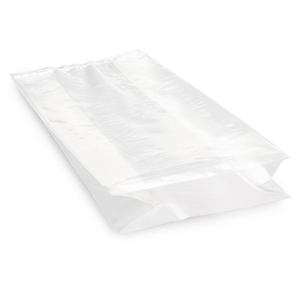 Sachet plastique à soufflets transparent 30 microns RAJA 60x80x40 cm - 1