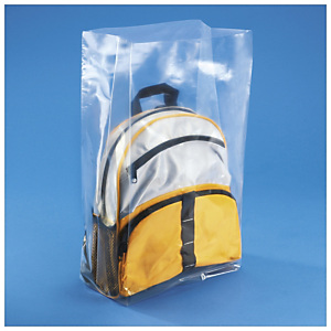 Sachet plastique à soufflets transparent 50 microns RAJA 60x60x40 cm