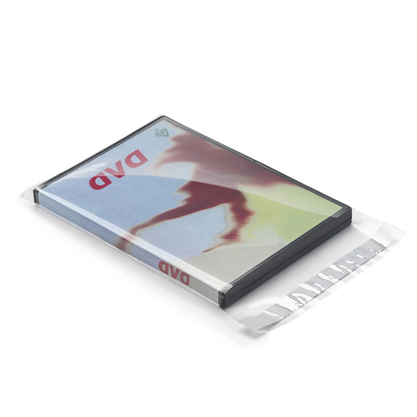 Sachet plastique transparent haute brillance à fermeture adhésive 100 microns 12,5x12,5 cm - 1