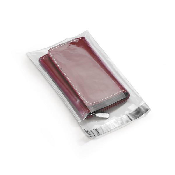 Sachet plastique transparent haute brillance à fermeture adhésive 40 microns 8x12 cm - 1