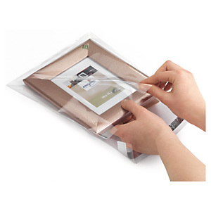 Sachet plastique transparent haute brillance à fermeture adhésive Sachet plastique transparent haute brillance à fermeture adhésive