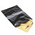 Sachet plastique zip 50% recyclé noir opaque à bandes blanches 60 microns RAJA - 7