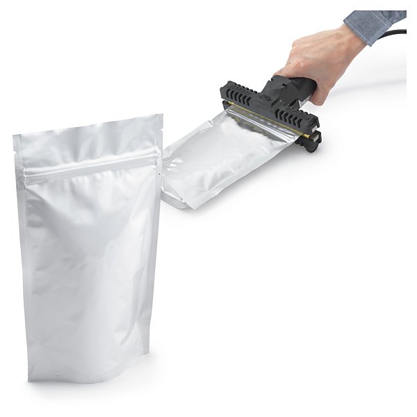 Sachet plastique zip aluminium opaque à soudures étanches 12x18 cm - 2