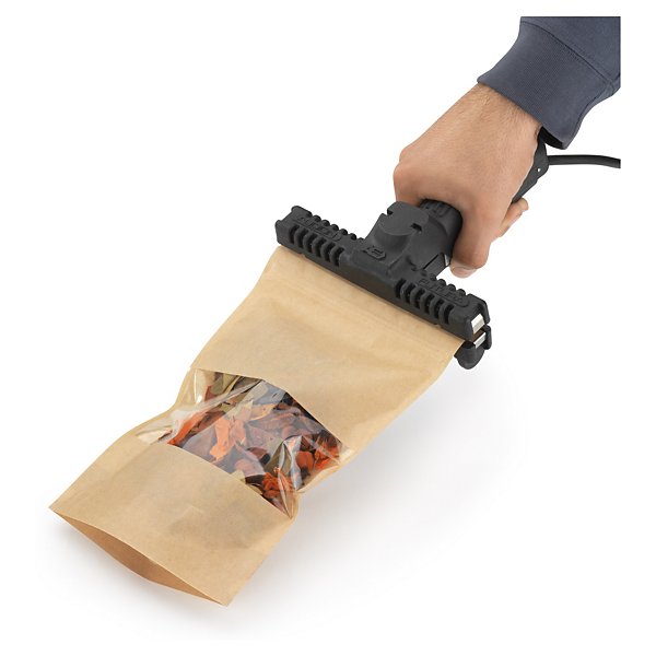 Sachet plastique zip kraft avec fenêtre transparente à soudures étanches 1000ml - 5