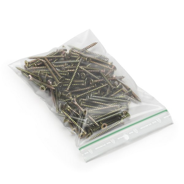 Sachet plastique zip transparent 100 microns 50% recyclé RAJA - 2