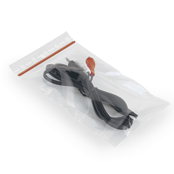 Sachet plastique zip transparent 60 microns RAJA 11x17 cm - 1