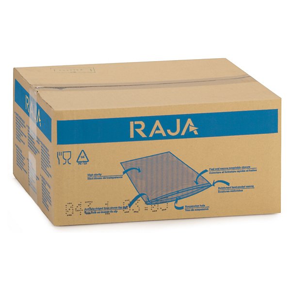Sachet plastique zip transparent 60 microns RAJA 18x28 cm - 5