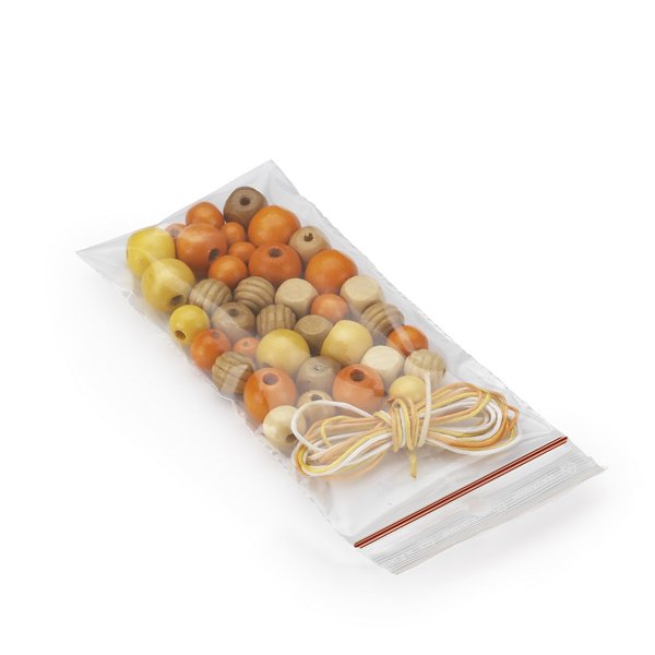 Sachet plastique zip transparent 60 microns RAJA 20x20 cm - 10