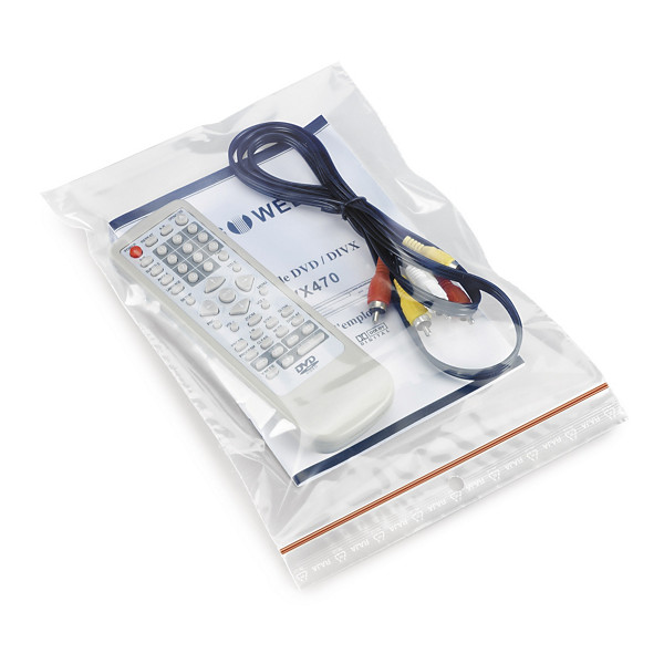 Sachet plastique zip transparent 60 microns RAJA 22x28 cm - 1