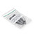 Sachet plastique zip transparent à bandes blanches 60 microns 50% recyclé RAJA 13x20 cm - 3