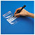 Sachet plastique zip transparent à bandes blanches 60 microns RAJA 12,5x12,5 cm - 3