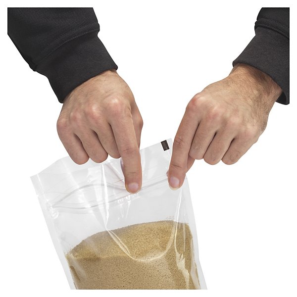 Sachet plastique zip transparent à soudures étanches 100 ml - 6