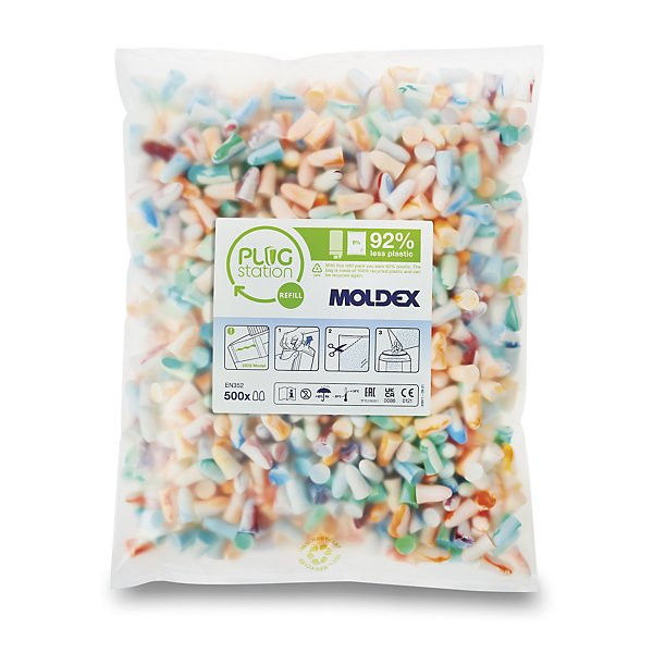 Sachet recharge de 500 bouchons d'oreilles Moldex - 2