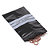 Sachet zip noir opaque à bandes blanches, 50% recyclé RAJA - 1