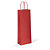 Saco papel kraft com asas retorcidas vermelho 1 garrafa 14x39,5x8,5 cm - 1