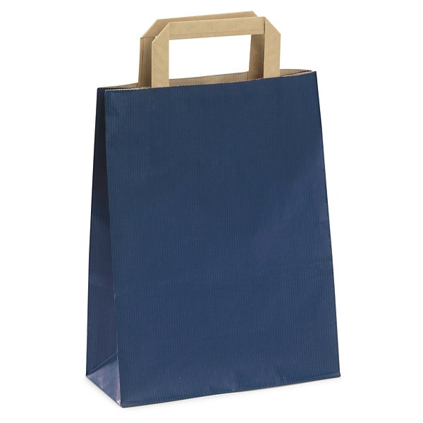 Saco de papel kraft de cor com asas planas RAJA - 5