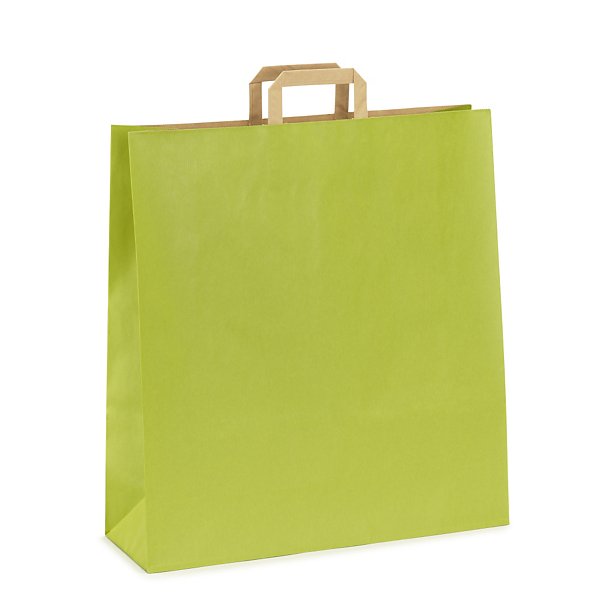 Saco de papel kraft de cor com asas planas RAJA - 2