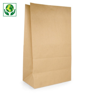 Saco de papel kraft sem asas Saco de papel kraft sem asas