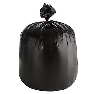 Sacs poubelle déchets légers 1er prix noirs 30 L, lot de 1000
