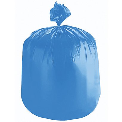 Sacs poubelle déchets légers translucides bleus 30 L, lot de 500 - 1