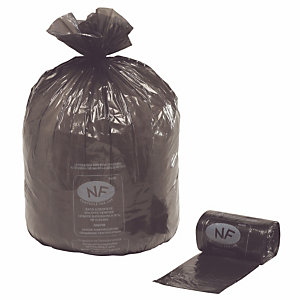 Sacs poubelle NF 50 L Noir - lot de 500 sacs