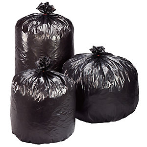 Sacs poubelle plastique Economique 110 L Gris - lot de 100 sacs