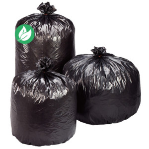 Sacs poubelle plastique Economique 130 L Gris - lot de 100 sacs