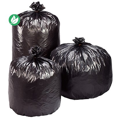 Sacs poubelle plastique Economique 130 L Gris - lot de 100 sacs - 1